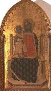 Madonna and Child Enthroned 1372 by Allegretto Nuzi