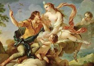 Venus and Adonis by Charles Joseph Natoire