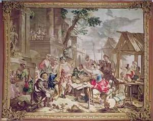 Sancho Panza and the Nut Seller by Charles Joseph Natoire