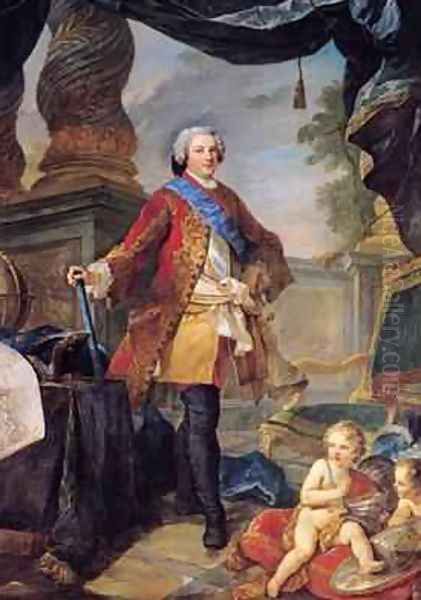 Louis 1729-65 Dauphin of France with a Plan of the Siege of Tournai 1747 - view 1