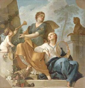 An Allegory of the Glory of a Prince accompanied by Immortality