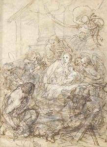 The Adoration of the Shepherds by Charles Joseph Natoire