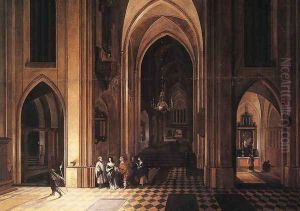 Interior of a Church (1) by Peeter, the Elder Neeffs