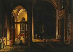 Interior of a Gothic Church 2 by Peeter, the Elder Neeffs