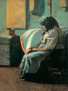 The Artists Mother 4 by Janos Nagy Balogh