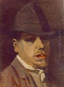 Self-portrait c. 1910 by Janos Nagy Balogh