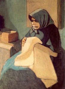 The Artists Mother 2 by Janos Nagy Balogh
