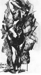 Back of a Nude 1914 by Jozsef Nemes Lamperth