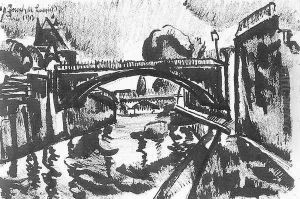 Bridge over the Seine 1913 by Jozsef Nemes Lamperth