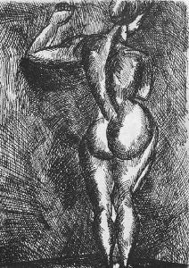 Standing Nude 1920 by Jozsef Nemes Lamperth