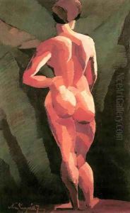 Nude, back view 1916