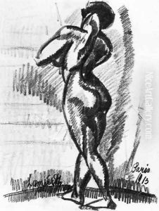 Standing Nude 1913 by Jozsef Nemes Lamperth