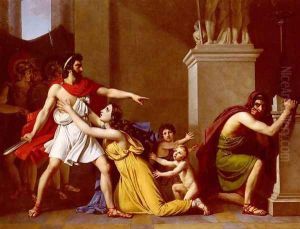 Pyrrhus And Polites by Pierre Narcisse