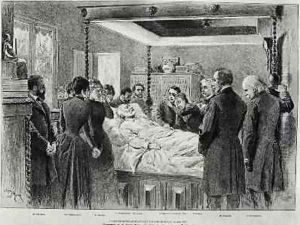 The Last Moments of Victor Hugo 1802-85 22nd May 1885 by Gaspard Felix Tournachon Nadar