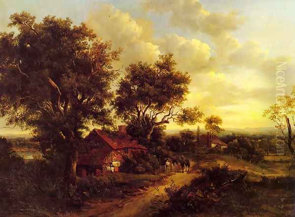 A Landscape With A Cottage Near Dorking - view 1