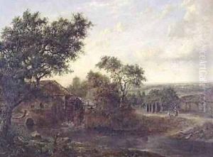 Watermill at Carshalton by Patrick Nasmyth