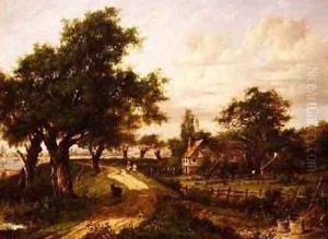 A Farmstead by a River