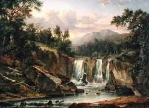 The Falls of Tummel 1820 by Patrick Nasmyth