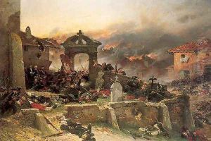 The Cemetery at St. Privat, August 18, 1870, 1881 by Alphonse de Neuville