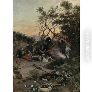 Under fire by Alphonse de Neuville