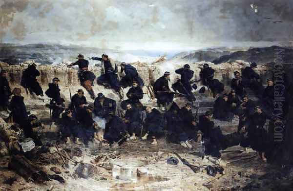 Barricade on the front of Sevastopol - view 1