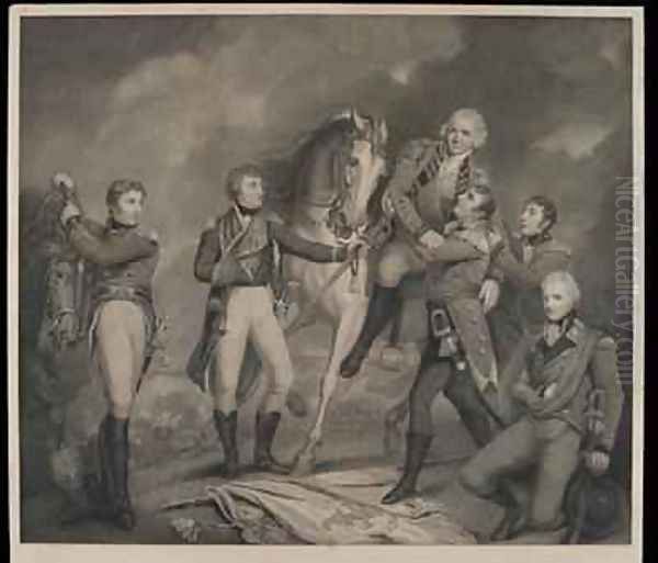 Death of the General Abercromby at the Battle of Alexandria Egypt 1801 - view 1