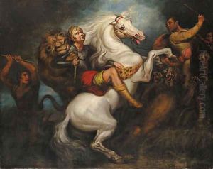 A lion hunt by James Northcote