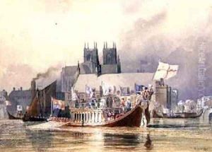 Arrival of the Lord Mayor by Richard Henry Nibbs