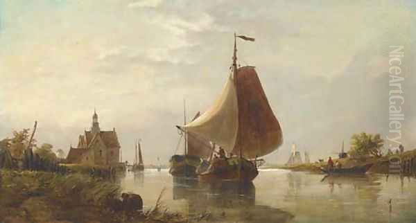 Gliding up the estuary, Holland - view 1