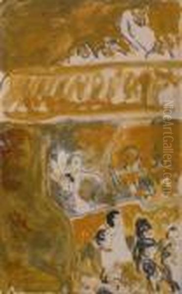 Scene De Theatre. - view 1