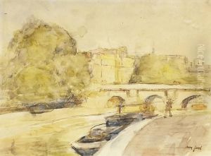 Paris, Le Pont-neuf Et La Cite by Max Jacob