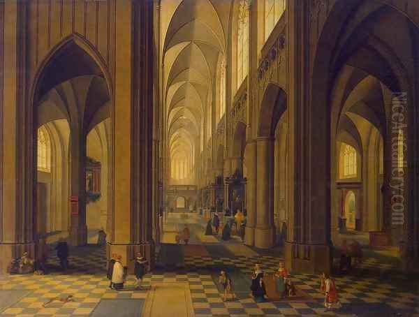 Interior of the Antwerp Cathedral - view 1