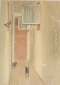 Deux Chats Dans Un Couloir Deux Chats Dans Un Couloir