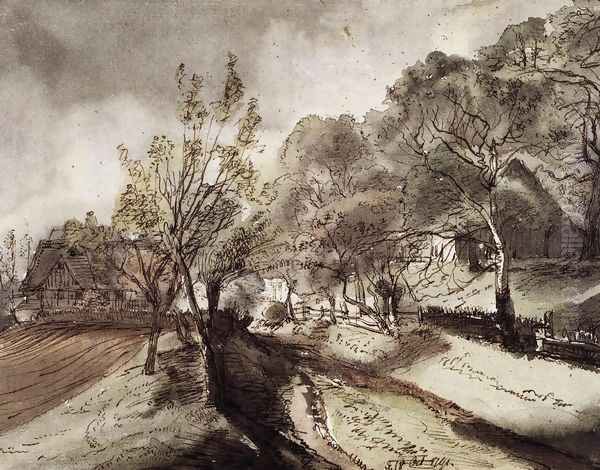 Village Street with Houses 1791 - view 1