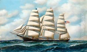 The Ship Young America 
 At Sea