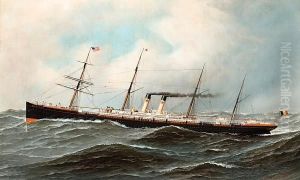The Ship S.s. Westernland At Sea