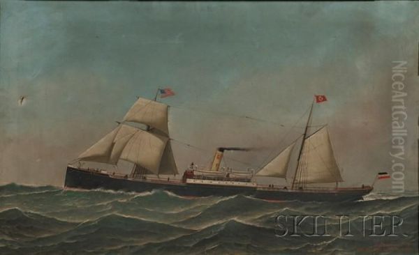 Portrait Of The Screw-steamer
Keil
Of Germany. - view 1