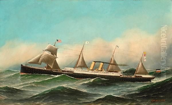 The North German Lloyd Passenger Ship S.s.lahn - view 1