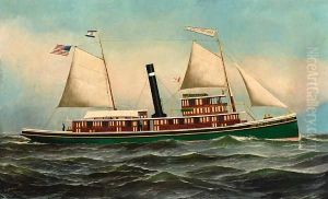 The Steam Tug by Antonio Nicolo Gasparo Jacobsen