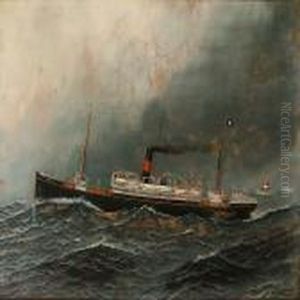 S/s Oscar Ii Of Copenhagen by Antonio Nicolo Gasparo Jacobsen