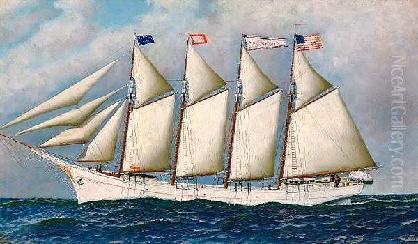 The Four-masted American Schooner M.p.connelly - view 1