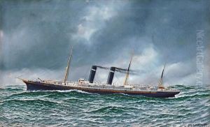 The Liner New York (formerly City Of New York)in A North Atlantic Swell