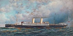 The Russian Liner Czaritza Bound For New Yorkon Her Maiden Voyage