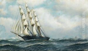 The American Merchantman by Antonio Nicolo Gasparo Jacobsen