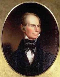 Portrait of Henry Clay 1777-1852 painted for his election campaign 1842