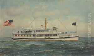 The Steamship Lotta by Antonio Nicolo Gasparo Jacobsen