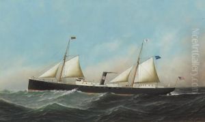 The Steamship Caracas by Antonio Nicolo Gasparo Jacobsen