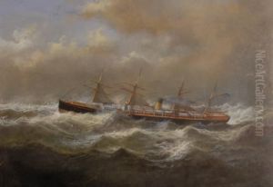 Passenger Steam And Sail Ship On The Medway