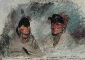 Big Kansas or Caussetongua and Sharitarishe Chief of the Grand Pawnees 1821 by John Neagle