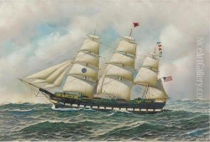 "black Ball Liner", Great Western by Antonio Nicolo Gasparo Jacobsen